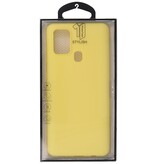 Farvet TPU Cover til Samsung Galaxy A21s Gul