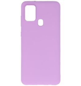 Coque en TPU couleur pour Samsung Galaxy A21s Violet