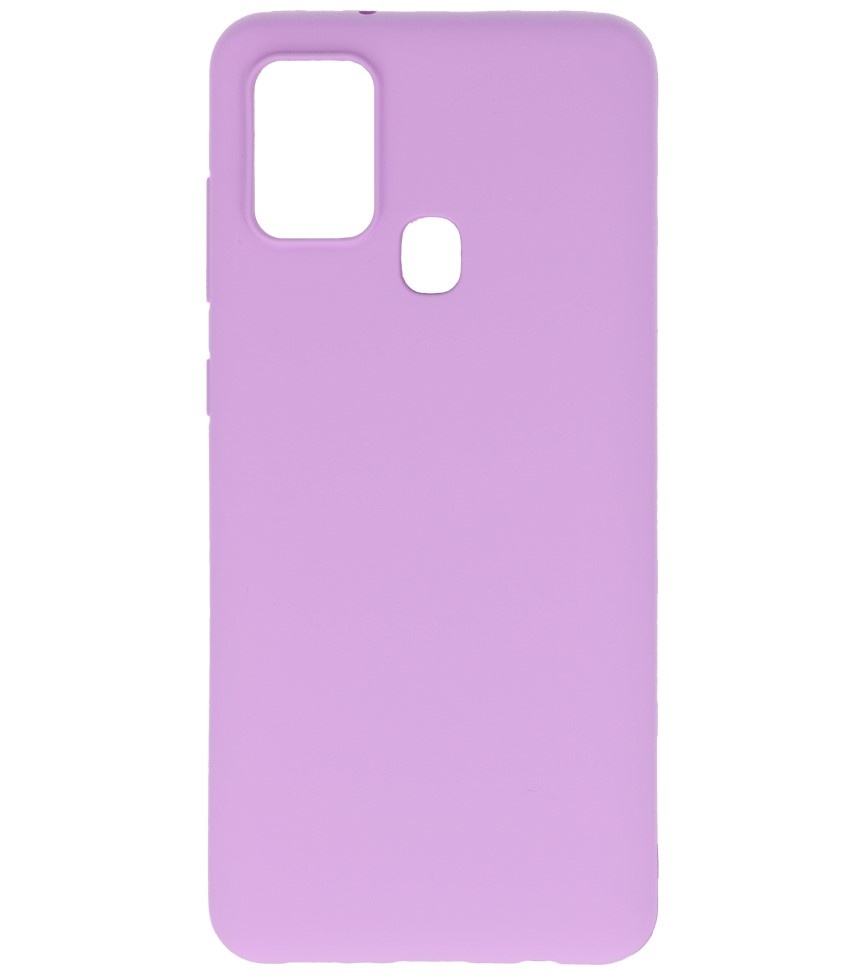 Carcasa de TPU en color para Samsung Galaxy A21s Morada