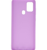 Color TPU Case for Samsung Galaxy A21s Purple