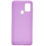 Color TPU Hoesje voor Samsung Galaxy A21s Paars
