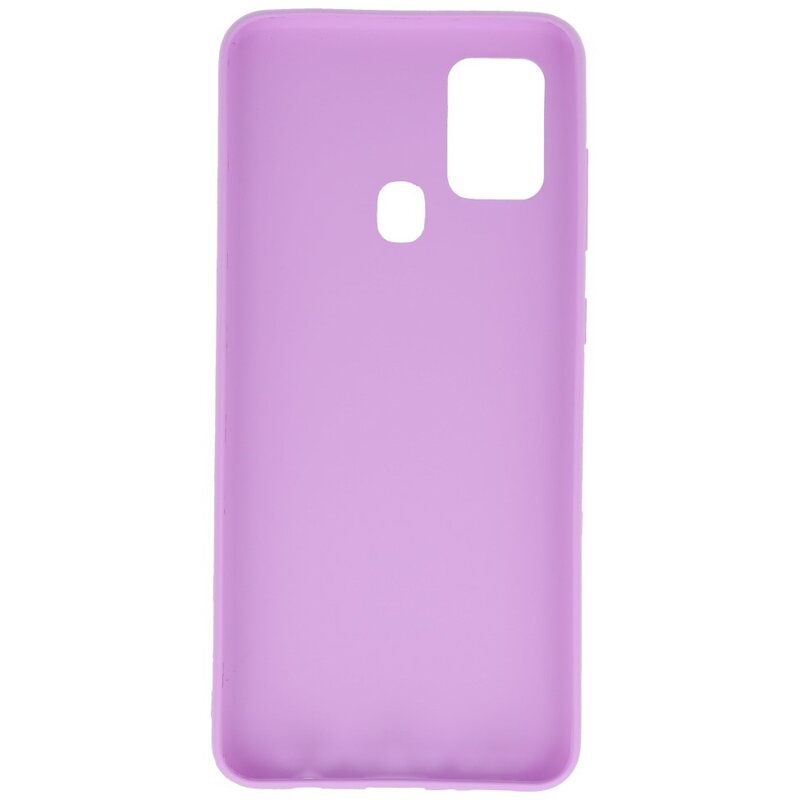Carcasa de TPU en color para Samsung Galaxy A21s Morada