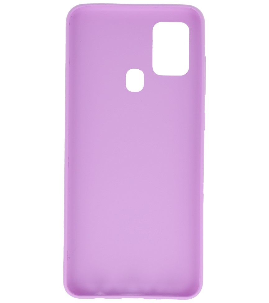Farvet TPU-etui til Samsung Galaxy A21s Lilla