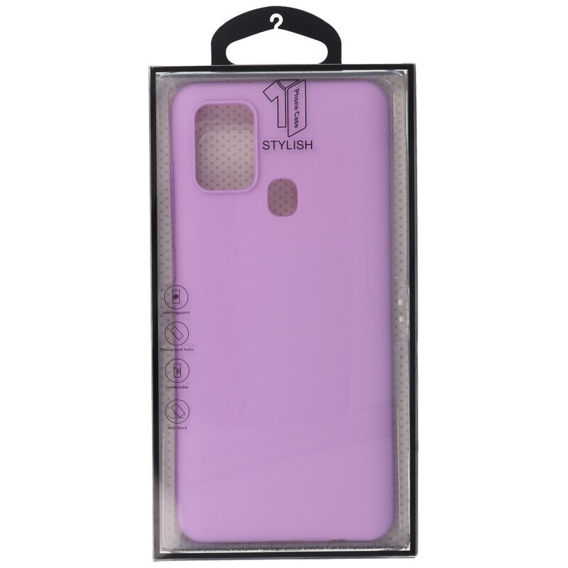 Color TPU Case for Samsung Galaxy A21s Purple