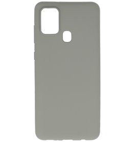 Carcasa de TPU en color para Samsung Galaxy A21s Gris