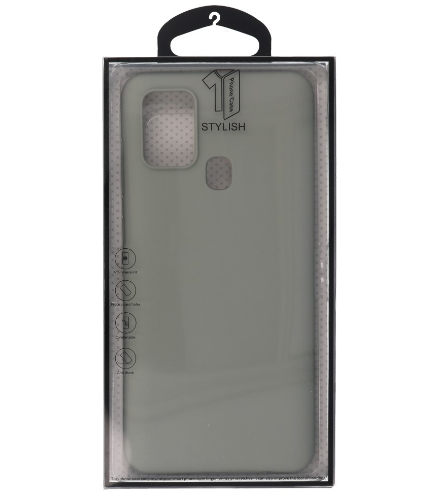 Farbige TPU-Hülle für Samsung Galaxy A21s Grey