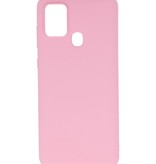 Color TPU Case for Samsung Galaxy A21s Pink