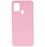 Carcasa de TPU en color para Samsung Galaxy A21s Rosa