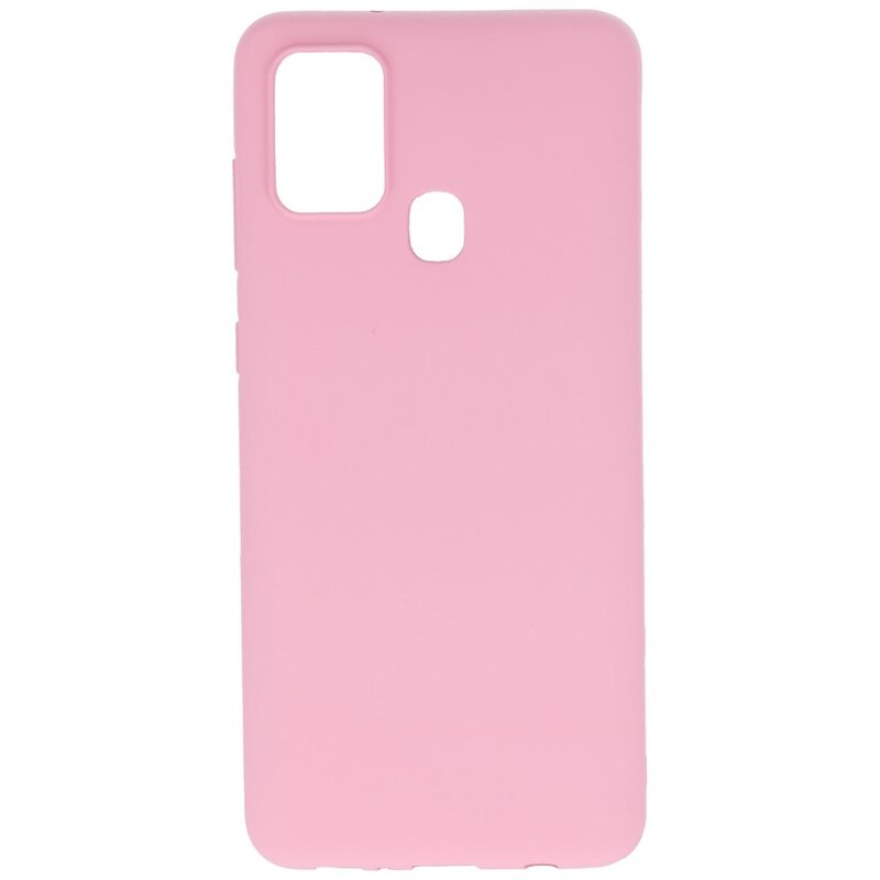 Farbige TPU-Hülle für Samsung Galaxy A21s Pink