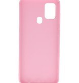 Carcasa de TPU en color para Samsung Galaxy A21s Rosa