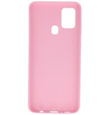 Farbige TPU-Hülle für Samsung Galaxy A21s Pink