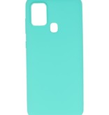 Color TPU Hoesje voor Samsung Galaxy A21s Turquoise