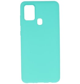 Color TPU Hoesje voor Samsung Galaxy A21s Turquoise