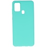 Color TPU Hoesje voor Samsung Galaxy A21s Turquoise