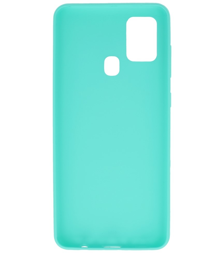 Coque en TPU couleur pour Samsung Galaxy A21s Turquoise