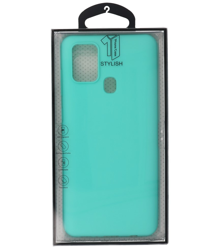 Coque en TPU couleur pour Samsung Galaxy A21s Turquoise