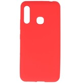 Farvet TPU-etui til Samsung Galaxy A70e Rød