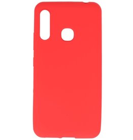 Carcasa de TPU en color para Samsung Galaxy A70e Rojo