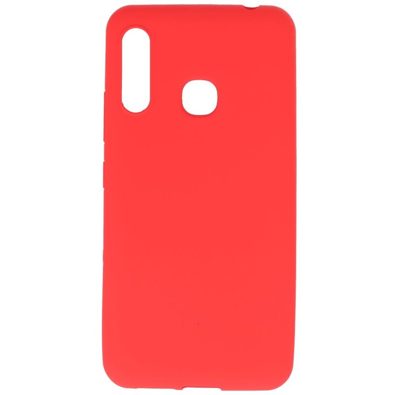Farvet TPU-etui til Samsung Galaxy A70e Rød