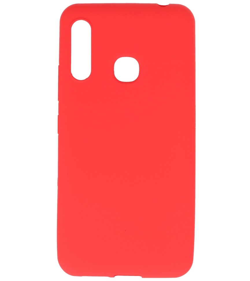 Coque en TPU couleur pour Samsung Galaxy A70e Rouge