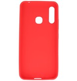 Farvet TPU-etui til Samsung Galaxy A70e Rød