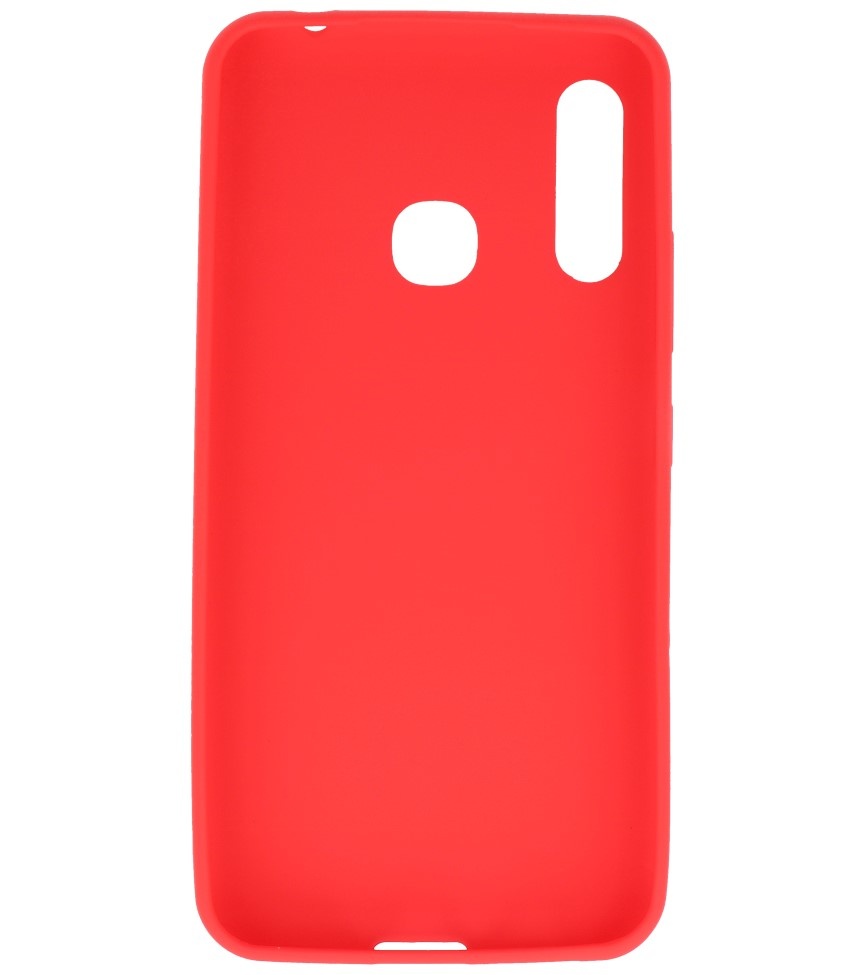 Carcasa de TPU en color para Samsung Galaxy A70e Rojo