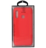 Farvet TPU-etui til Samsung Galaxy A70e Rød