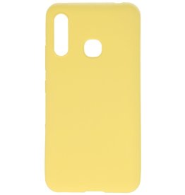 Carcasa de TPU en color para Samsung Galaxy A70e Amarillo