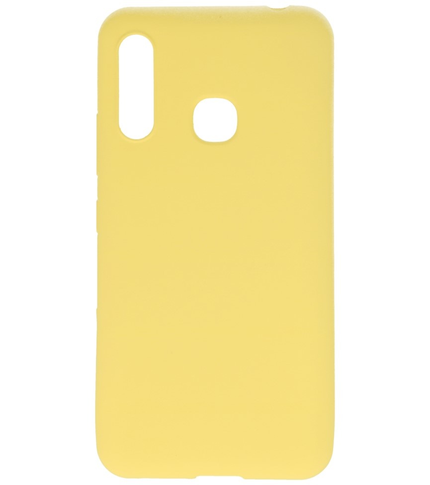Carcasa de TPU en color para Samsung Galaxy A70e Amarillo