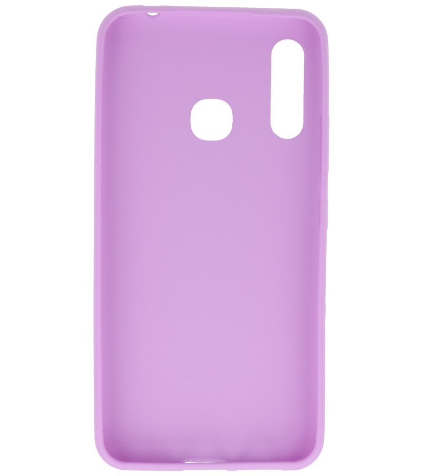 Coque en TPU couleur pour Samsung Galaxy A70e Violet
