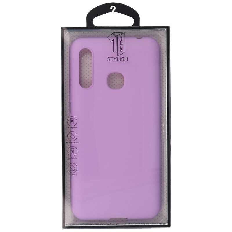 Farbige TPU-Hülle für Samsung Galaxy A70e Lila