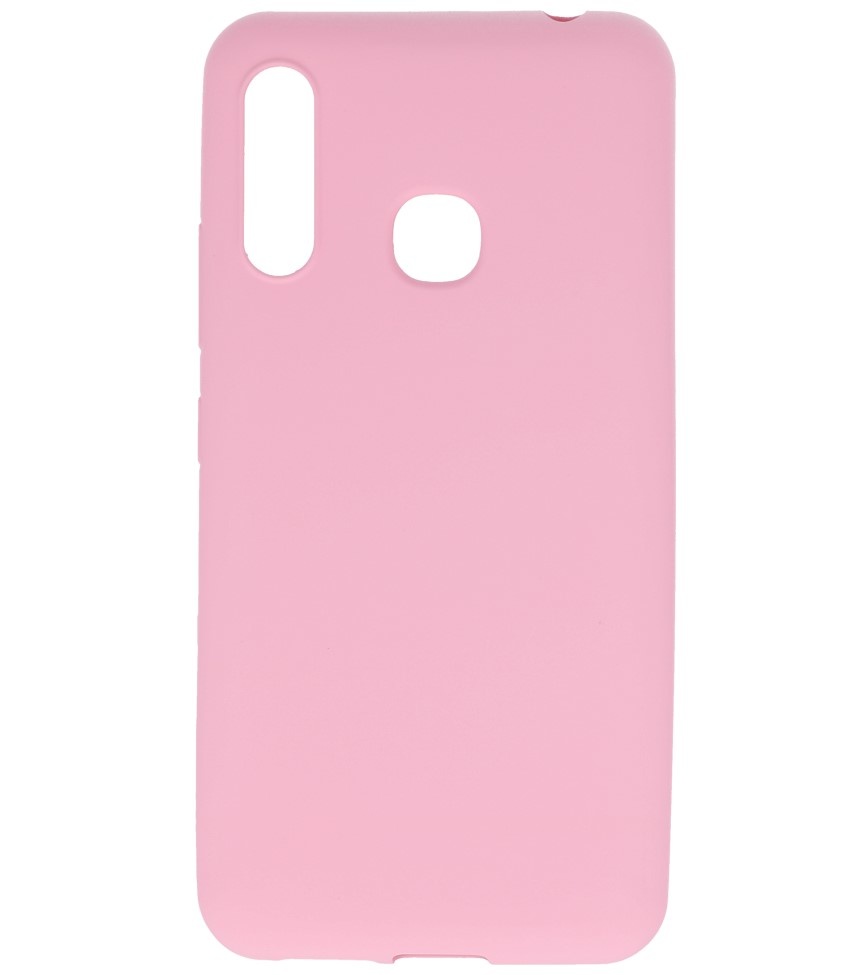 Farbige TPU-Hülle für Samsung Galaxy A70e Pink