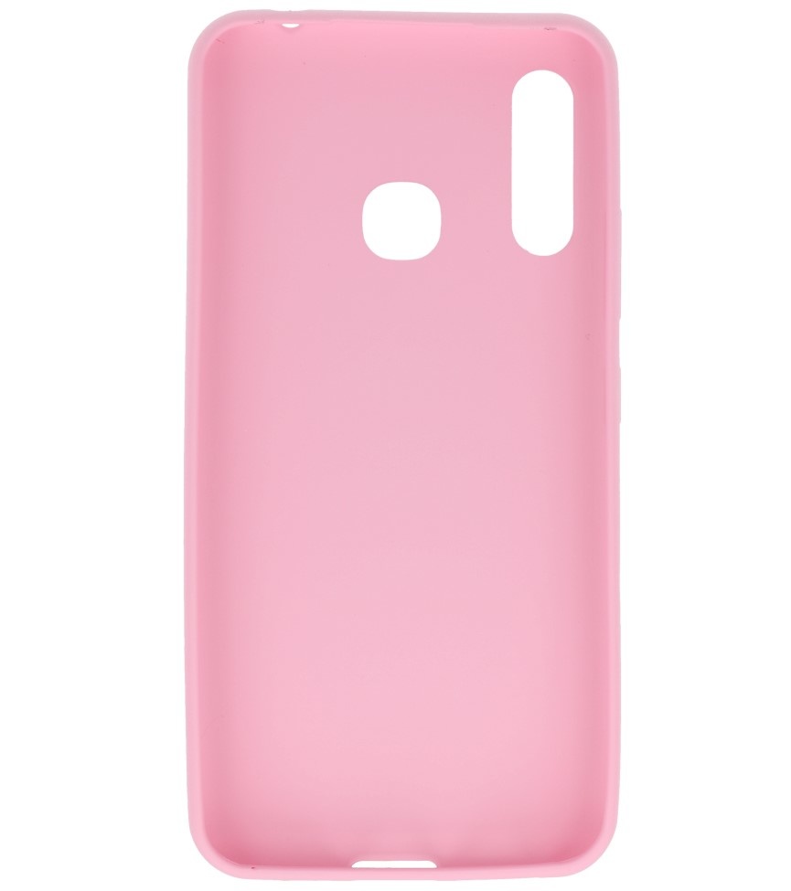 Carcasa de TPU en color para Samsung Galaxy A70e Rosa