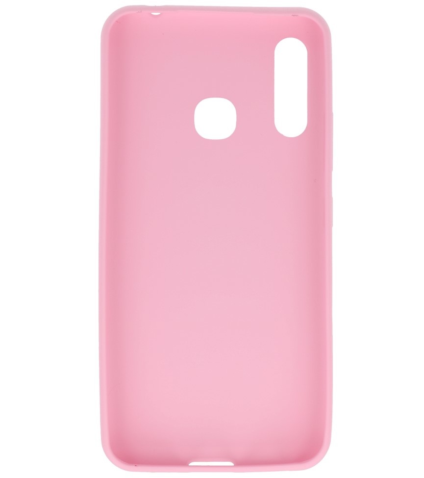 Farbige TPU-Hülle für Samsung Galaxy A70e Pink