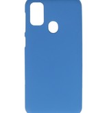 Farvet TPU-etui til Samsung Galaxy M31 Navy