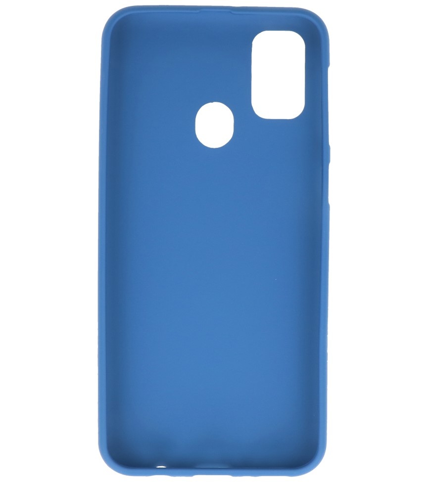 Farbige TPU-Hülle für Samsung Galaxy M31 Navy
