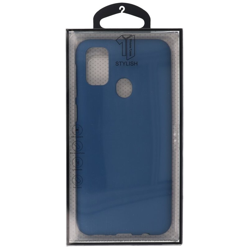 Custodia in TPU a colori per Samsung Galaxy M31 Navy