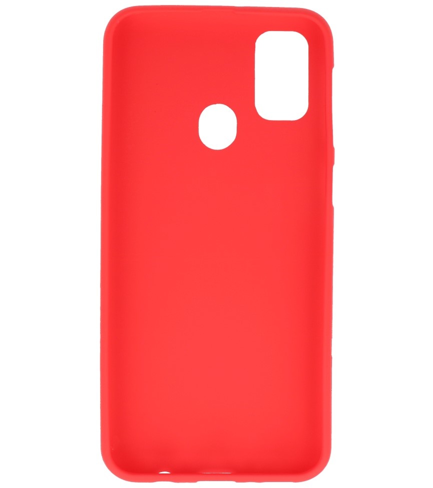 Coque en TPU couleur pour Samsung Galaxy M31 Rouge