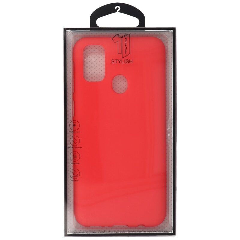 Coque en TPU couleur pour Samsung Galaxy M31 Rouge