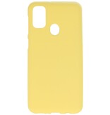 Carcasa de TPU en color para Samsung Galaxy M31 Amarillo