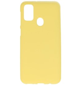 Farvet TPU Cover til Samsung Galaxy M31 Gul