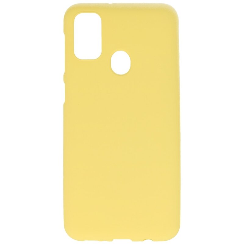 Coque en TPU couleur pour Samsung Galaxy M31 Jaune