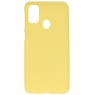 Farvet TPU Cover til Samsung Galaxy M31 Gul