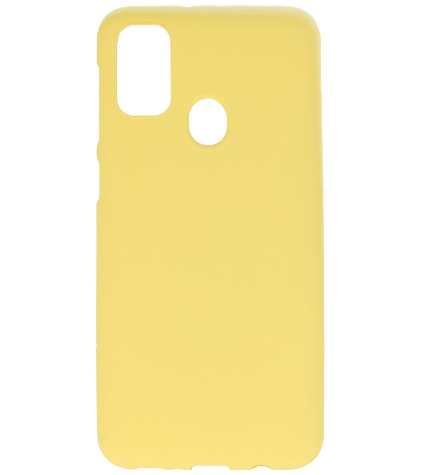 Carcasa de TPU en color para Samsung Galaxy M31 Amarillo