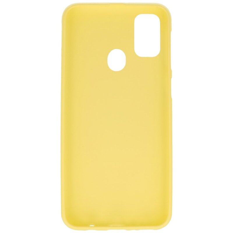 Coque en TPU couleur pour Samsung Galaxy M31 Jaune