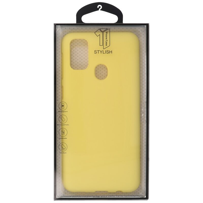 Carcasa de TPU en color para Samsung Galaxy M31 Amarillo