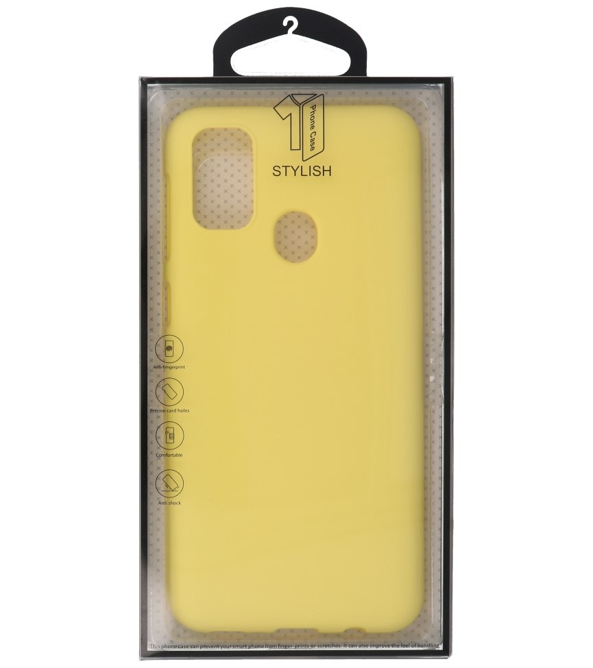 Color TPU Case for Samsung Galaxy M31 Yellow