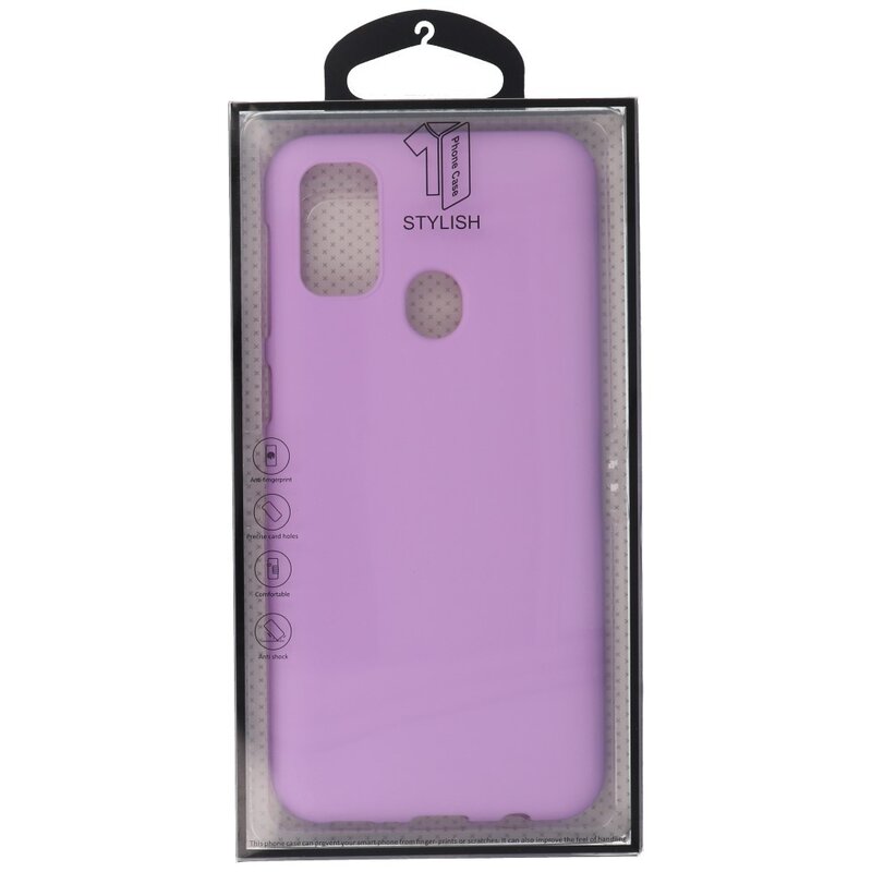 Coque en TPU couleur pour Samsung Galaxy M31 Violet