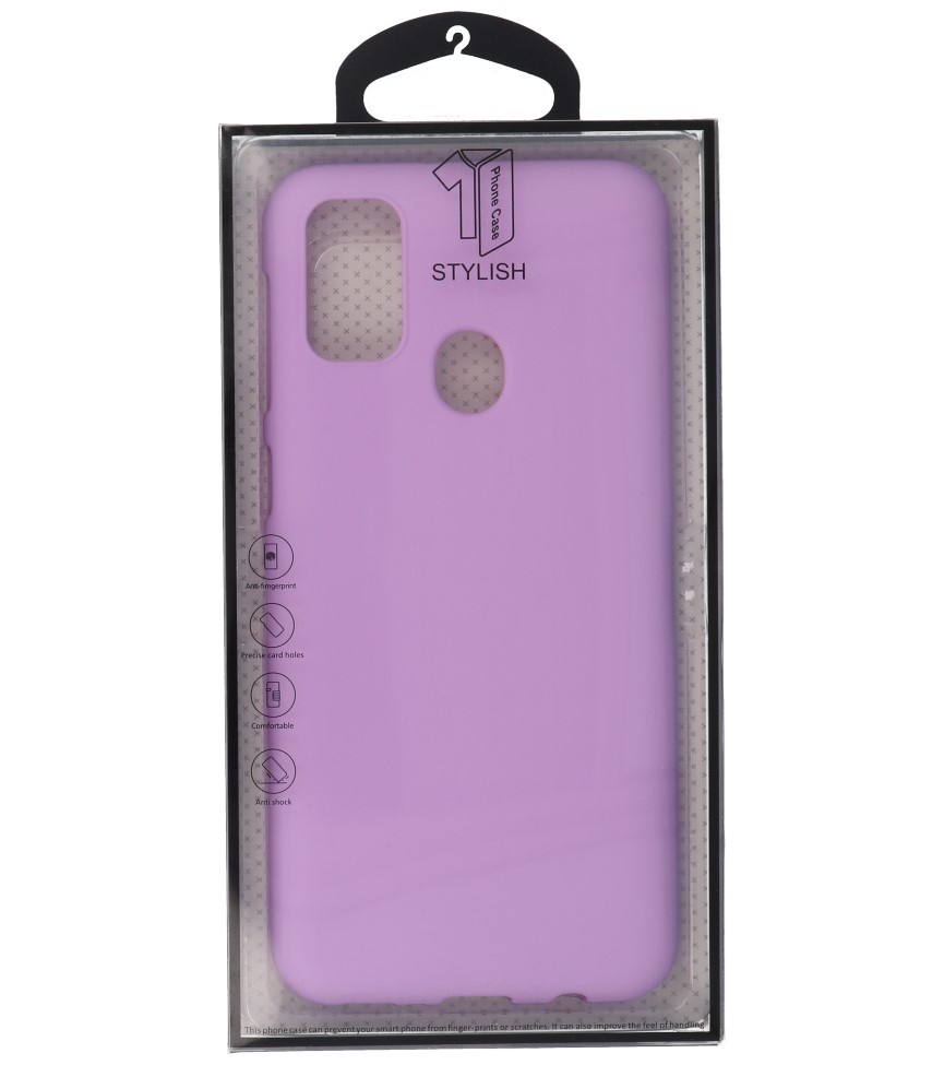 Color TPU Case for Samsung Galaxy M31 Purple