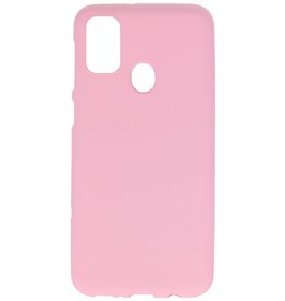 Coque en TPU couleur pour Samsung Galaxy M31 Rose